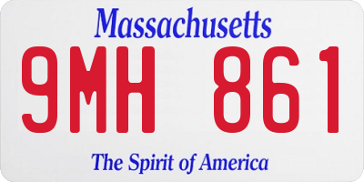 MA license plate 9MH861