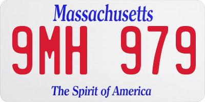 MA license plate 9MH979