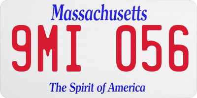 MA license plate 9MI056