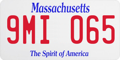 MA license plate 9MI065