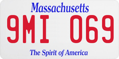 MA license plate 9MI069