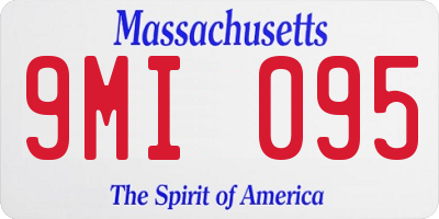 MA license plate 9MI095