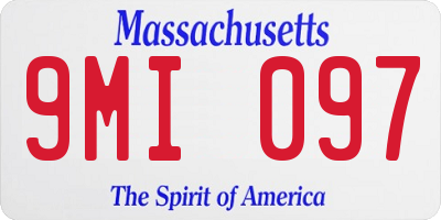 MA license plate 9MI097