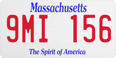 MA license plate 9MI156