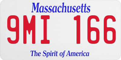 MA license plate 9MI166