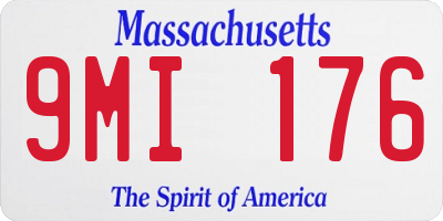 MA license plate 9MI176