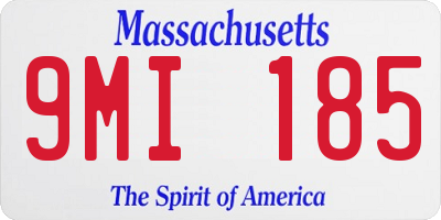 MA license plate 9MI185