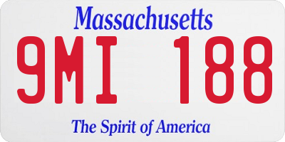 MA license plate 9MI188