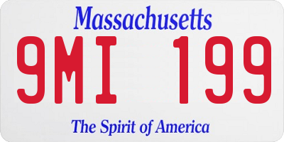 MA license plate 9MI199