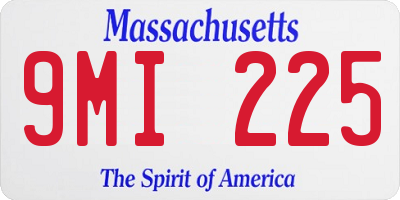 MA license plate 9MI225