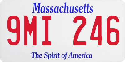 MA license plate 9MI246