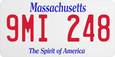 MA license plate 9MI248