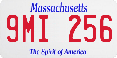 MA license plate 9MI256