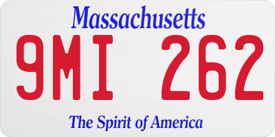 MA license plate 9MI262