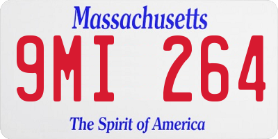 MA license plate 9MI264