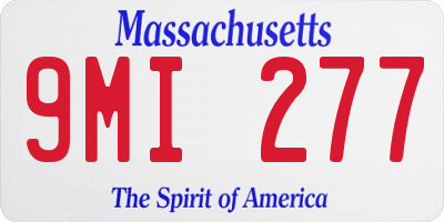 MA license plate 9MI277
