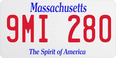 MA license plate 9MI280