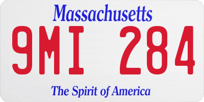 MA license plate 9MI284