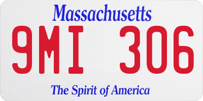 MA license plate 9MI306