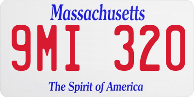 MA license plate 9MI320