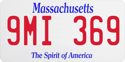 MA license plate 9MI369