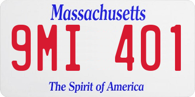 MA license plate 9MI401