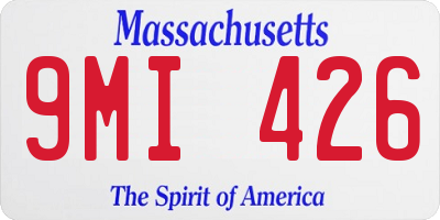 MA license plate 9MI426