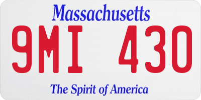 MA license plate 9MI430