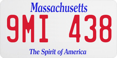 MA license plate 9MI438