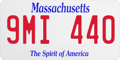 MA license plate 9MI440