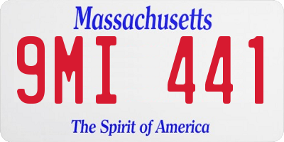 MA license plate 9MI441