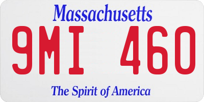 MA license plate 9MI460