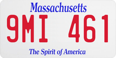 MA license plate 9MI461