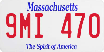 MA license plate 9MI470