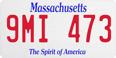MA license plate 9MI473
