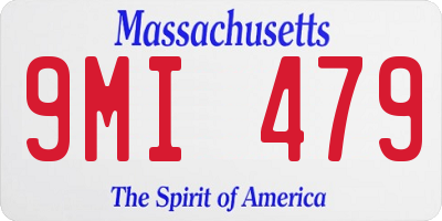 MA license plate 9MI479