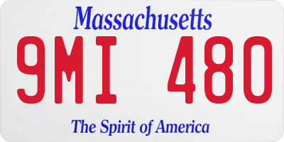 MA license plate 9MI480