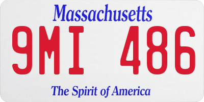 MA license plate 9MI486