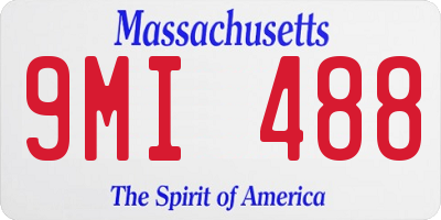 MA license plate 9MI488