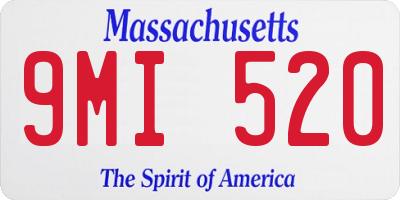 MA license plate 9MI520