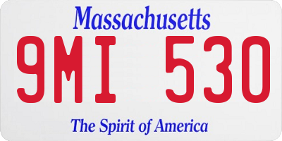 MA license plate 9MI530