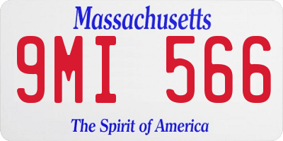 MA license plate 9MI566