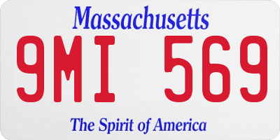 MA license plate 9MI569