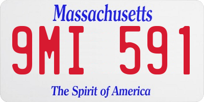 MA license plate 9MI591