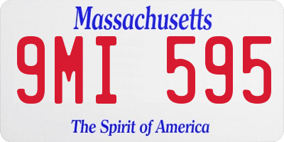 MA license plate 9MI595