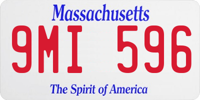 MA license plate 9MI596