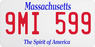 MA license plate 9MI599