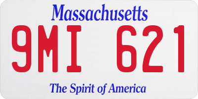 MA license plate 9MI621