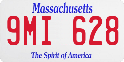 MA license plate 9MI628
