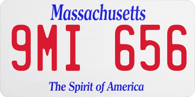 MA license plate 9MI656